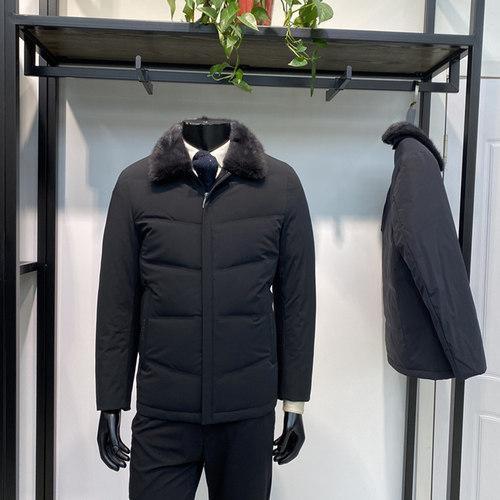 领佐品牌男装皮草商务休闲