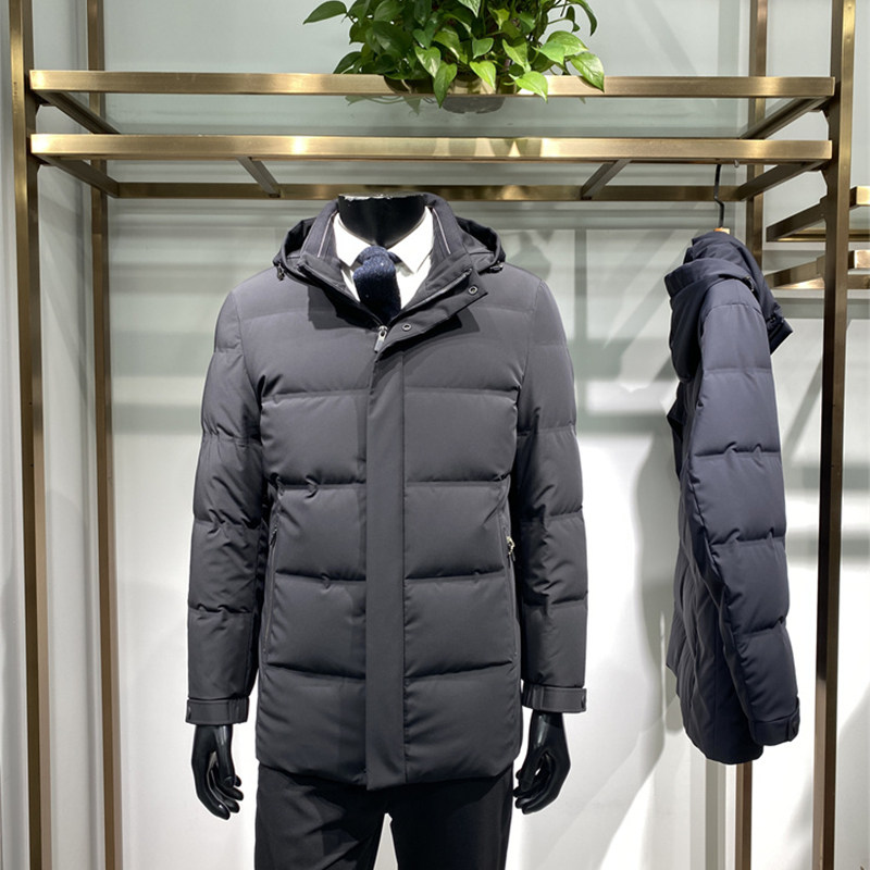 双充绒内胆可拆卸25年冬季新品男士羽绒外套商务休闲鸭绒服上衣