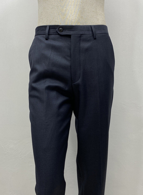 深灰色男士西裤商务行政裤子中腰免烫直筒垂感长裤领佐诺依25新品