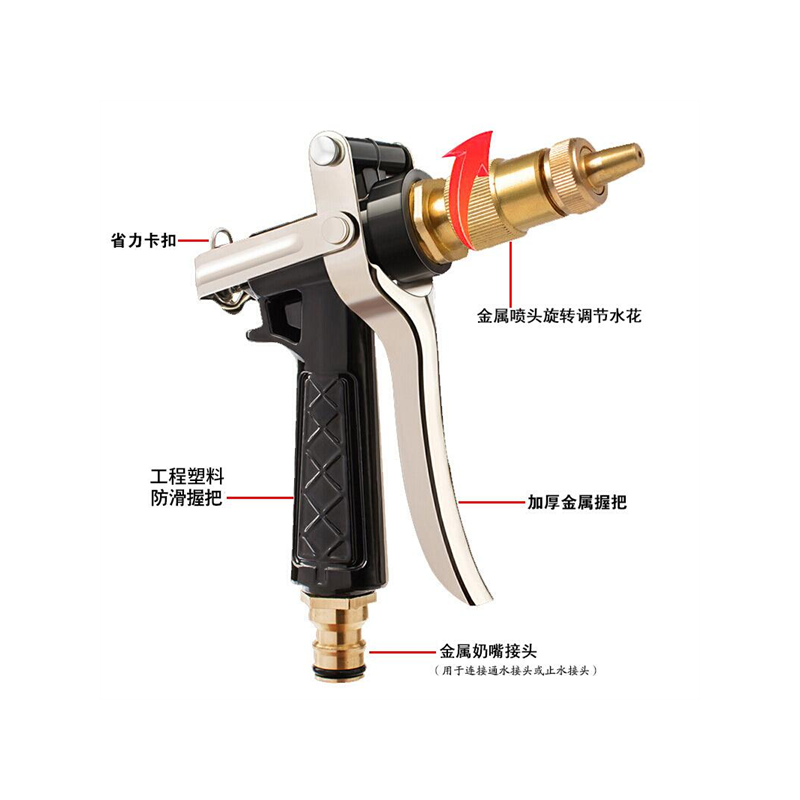 高压洗车喷水枪家用强力抢自来水喷头神器专用多功能枪头冼