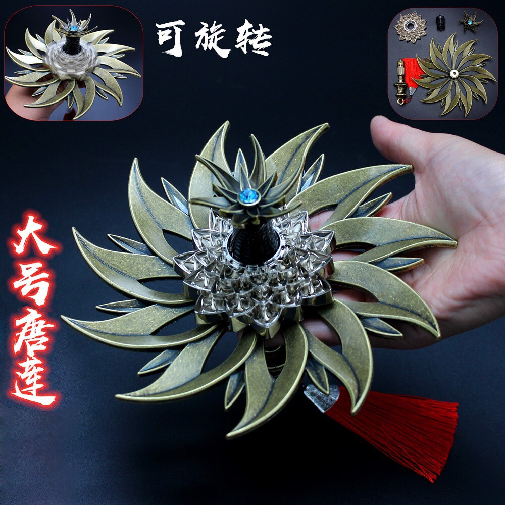 斗罗大陆佛怒唐莲合金拆装模型1比1大号暴雨梨花针可旋转唐门暗器