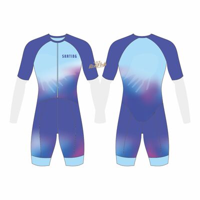 驰如飞直排轮滑速滑服定制成人专业比赛连体紧身衣热竞速服定金30