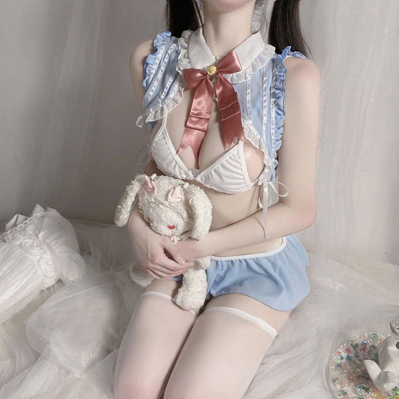 星空学姐 高级感可爱睡裙纯欲JK制服情趣兔兔水手服兔女内衣套装