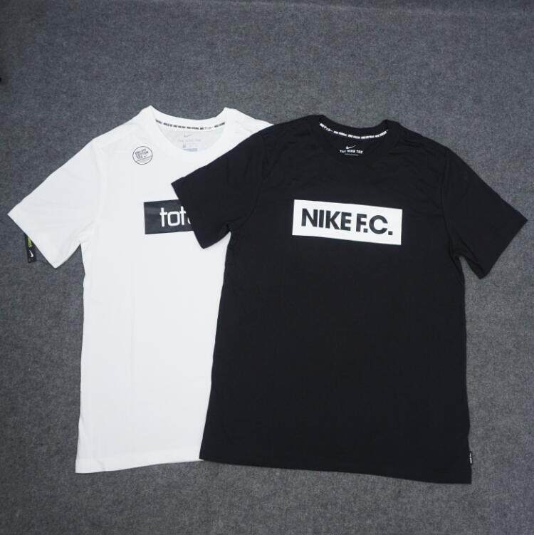 NIKE/耐克 男子F.C夏季足球 纯棉圆领透气运动休闲T恤 CT8430-010