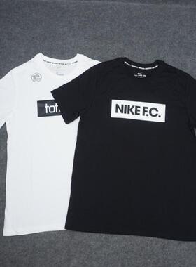 NIKE/耐克 男子F.C夏季足球 纯棉圆领透气运动休闲T恤 CT8430-010