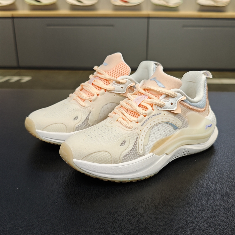 李宁回弹透气女子系带休闲鞋