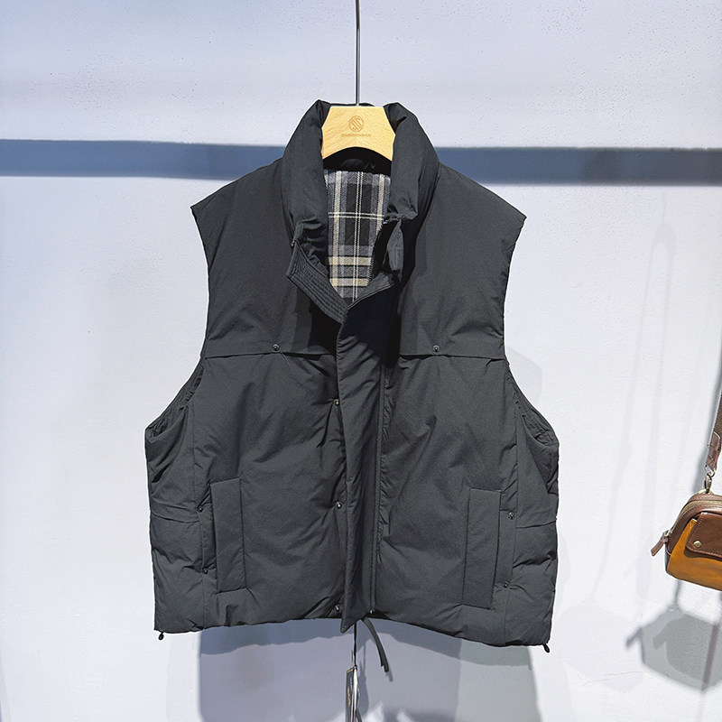 90白鸭绒冬季新款户外保暖龟背羽绒服背心多口袋工装坎肩马甲男,男装,羽绒马甲,淘宝优惠券,粉丝福利购,淘宝优惠卷