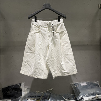 Stylish美式复古风高腰阔腿短裤