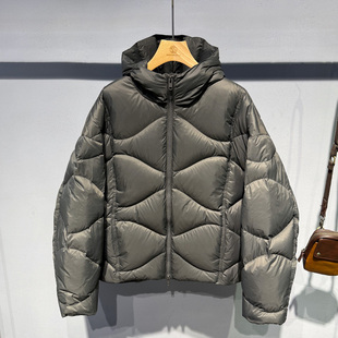249g白鹅绒加厚保暖羽绒服外套男士 百搭连帽外套男 休闲宽松美式