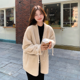【】新中式水貂绒外套皮毛一体女2D111-A1085P205K308，女装皮草，2D111