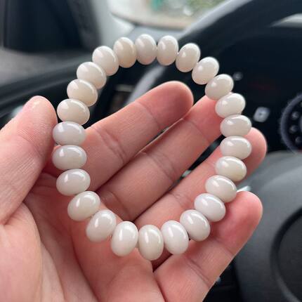 奶奶灰算盘珠天然菩提珠手串绕指柔佛珠文玩手链学生男女盘玩文玩