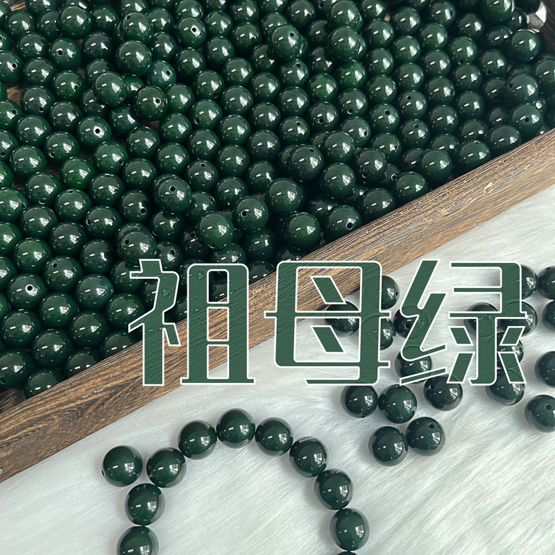 工厂直销天然祖母绿菩提根散珠diy手工串珠文玩菩提佛珠念珠手串