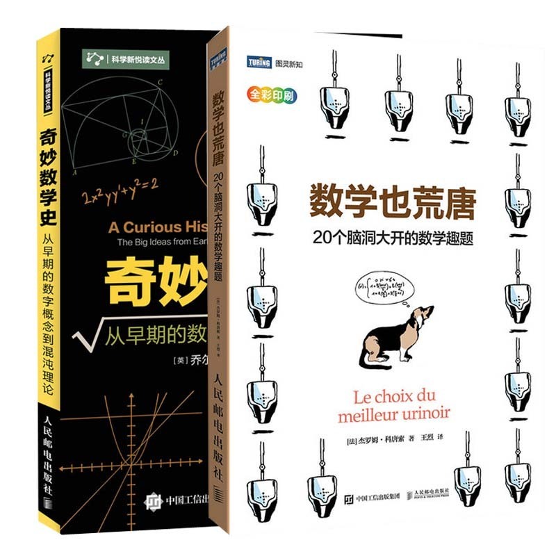 【全2册】奇妙数学史 从早期的数字概念到混沌理论+数学也荒唐 20个脑洞大开的数学趣题 数学历史数学概念算数代数几何微积分书籍