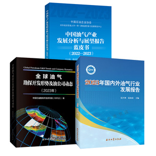 中国油气产业发展分析与展望报告蓝皮书 2023 2022 3册全球油气勘探开发形势及油公司动态2023年 2023年国内外油气行业发展报告