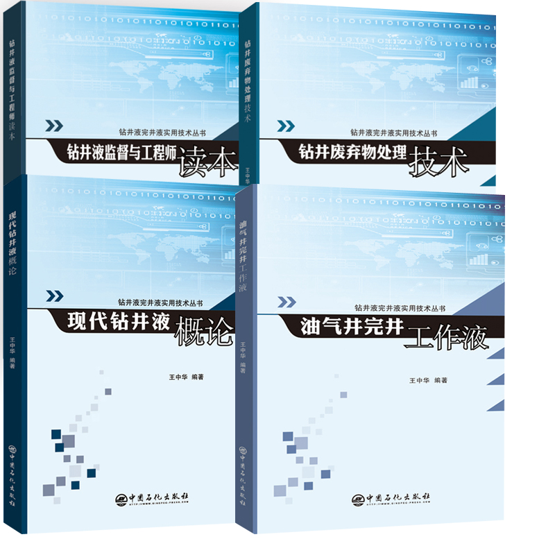 【全4册】钻井废弃物处理技术油气井完井工作液钻井液监督与工程师读本现代钻井液概论钻井液完井液实用技术丛书油田化学专业研究