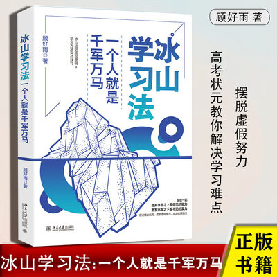 冰山学习法：一个人就是千军万马 顾好雨著 有效的学习技巧提高学生的学习能力行动技巧思维管理驱动实战经验 提升学习方法正版书