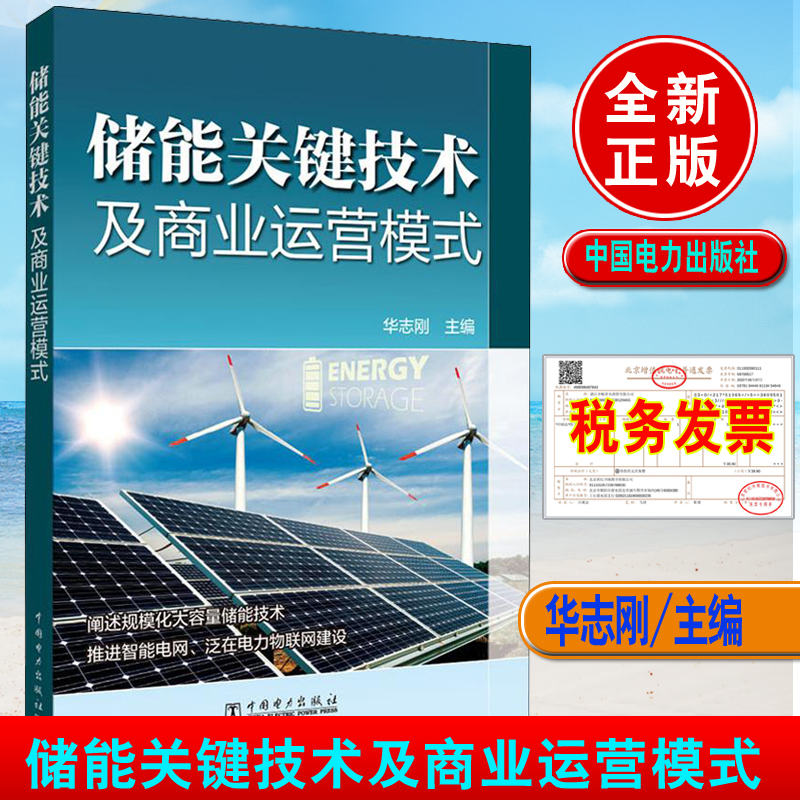 正版书籍 储能关键技术及商业运营模式 华志刚电化学储能技术储热储氢技术高等院校能源与动力类电气类电子信息类材料类专业教学书