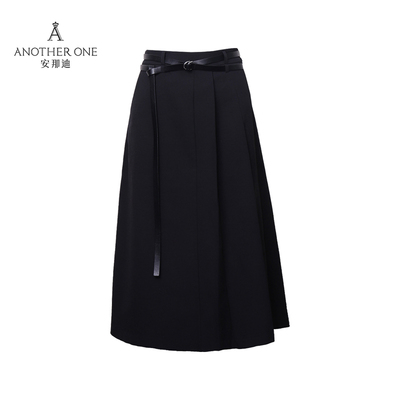 职场利落优雅气场A字高腰半裙