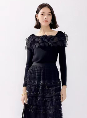 ANOTHER ONE安那迪气质显瘦针织衫女设计感小众高级感新款A