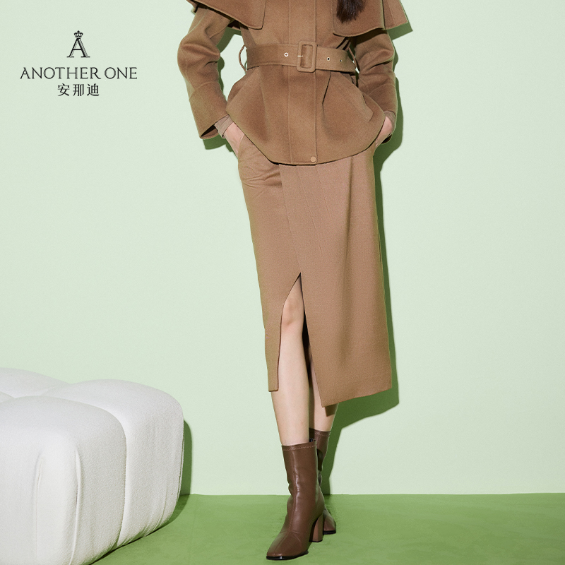 独特设计感秋冬保暖半身裙