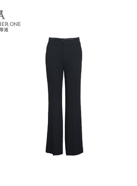 ANOTHER ONE安那迪气质时尚简约休闲裤显瘦显高黑色长裤通