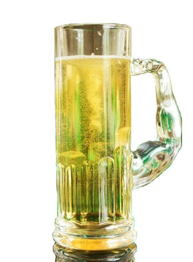 玻璃大号德国啤酒杯扎啤杯加明