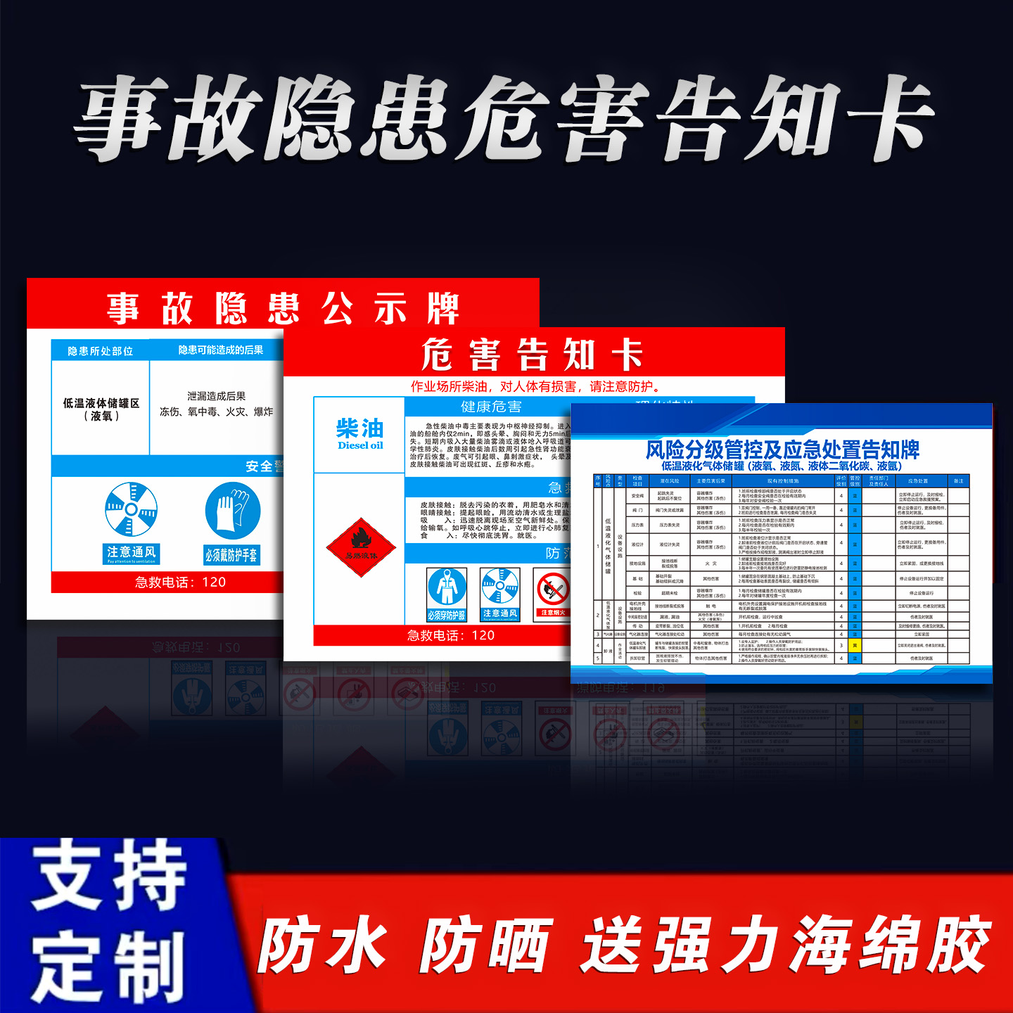 事故隐患公示牌危害告知卡