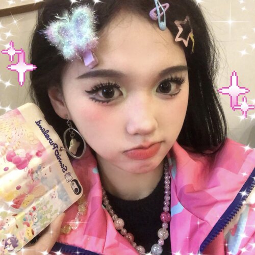 疑惑小妹妹昭和少女发夹可爱