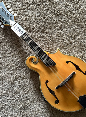 美国安吉利克 D'Angelico曼陀铃吉他云杉虎纹枫木全单板库存微瑕