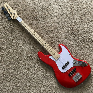 NASHVILLE 4弦电贝斯 Jazz Bass 贝司JB拾音器红色枫木指板 初学