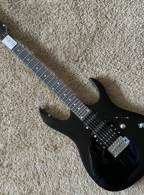 出口库存 电吉他单单双拾音器 单摇24品 黑色 IBZ 款式 微瑕初学