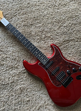 意大利品牌 EKO 芬 达款式 ST电吉他单摇金属红色做旧仿旧 微瑕