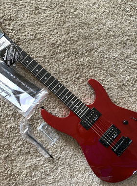 正品 JACKSON JS11 杰克逊 电吉他小双摇 22品金属红 初学入门