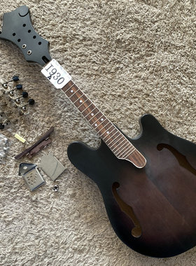 F家 Fen-der 曼陀铃吉他全单板 8弦渐变棕色库存半成品有配件微瑕