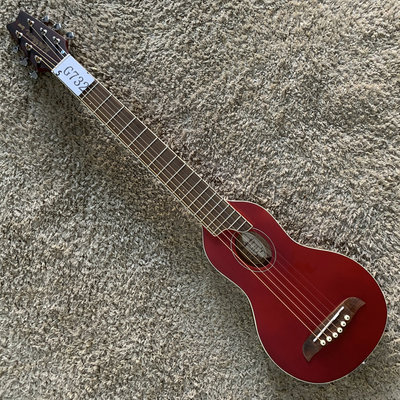 美国 Washburn RO10勇士34寸民谣木吉他面单板旅行琴带包微瑕红色