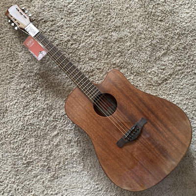 品牌 Dotch 道奇桃花芯面单板民谣木吉他 41寸库存缺角原木色微瑕