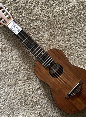安吉利克 D'Angelico 6弦古典吉他电箱28英寸小吉他相思木 微瑕