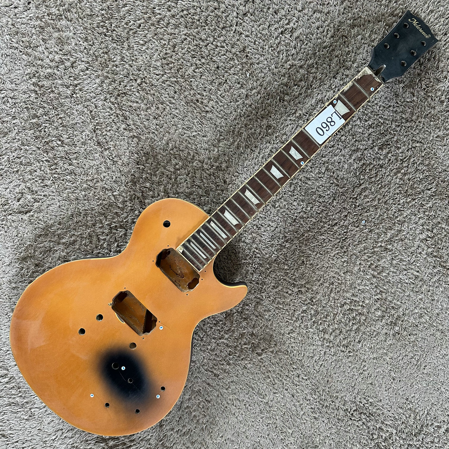 库存清仓 MCLORENCE LP电吉他半成品DIY未完成 双线圈拾音器瑕疵