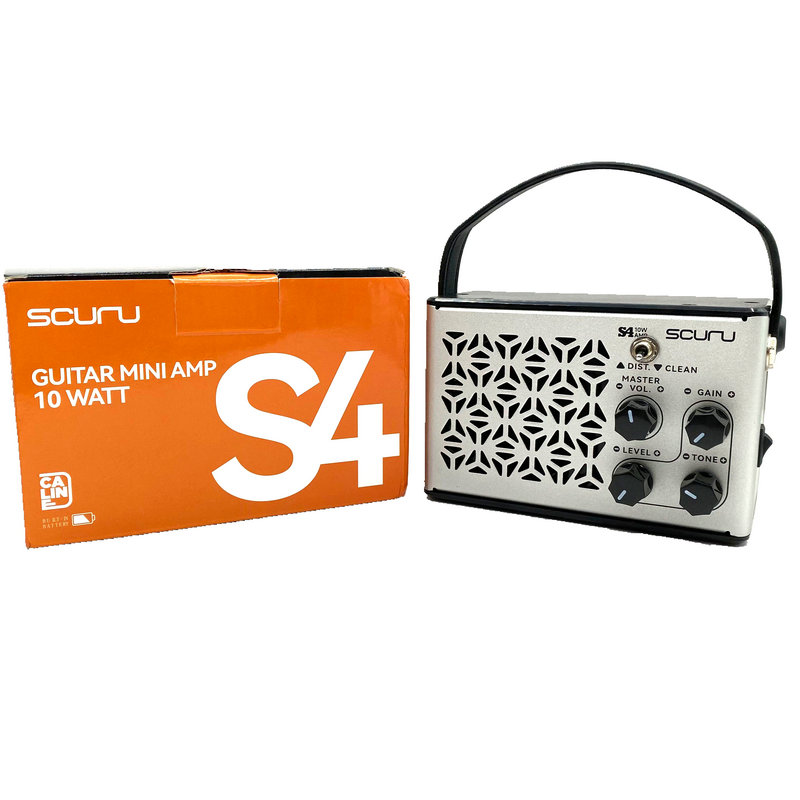 正品 Scuru S4 便携式 充电 蓝牙电吉他 木吉他10瓦桌面迷你音箱