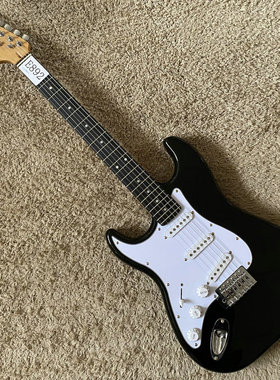 澳洲品牌 Artist  ST 电吉他单摇 黑色三单左手反手初学入门微瑕