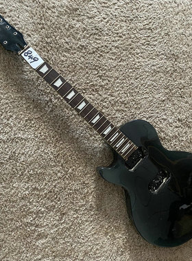 库存 Harley Benton  LP DIY电吉他 半成品 黑色 微瑕疵 左手反手