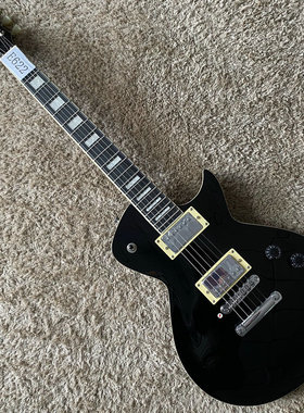 巴西 Tagi-ma 无标 LP Mirach 电吉他 22品 桃花心库存 黑色 微瑕