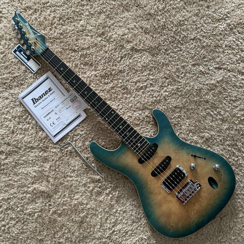 微瑕 ibanez 依班娜 艾宾斯 sa460bmw 小双摇 电吉他 枫木树瘤