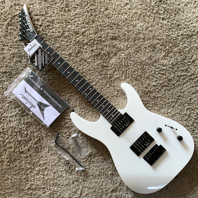 正品 JACKSON JS11 杰克逊 电吉他小双摇 22品雪白色 初学入门