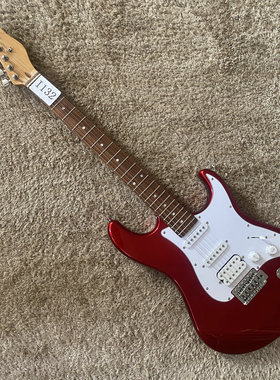 台湾工厂库存 ST 电吉他单摇单单双拾音器 金属红色 微瑕入门