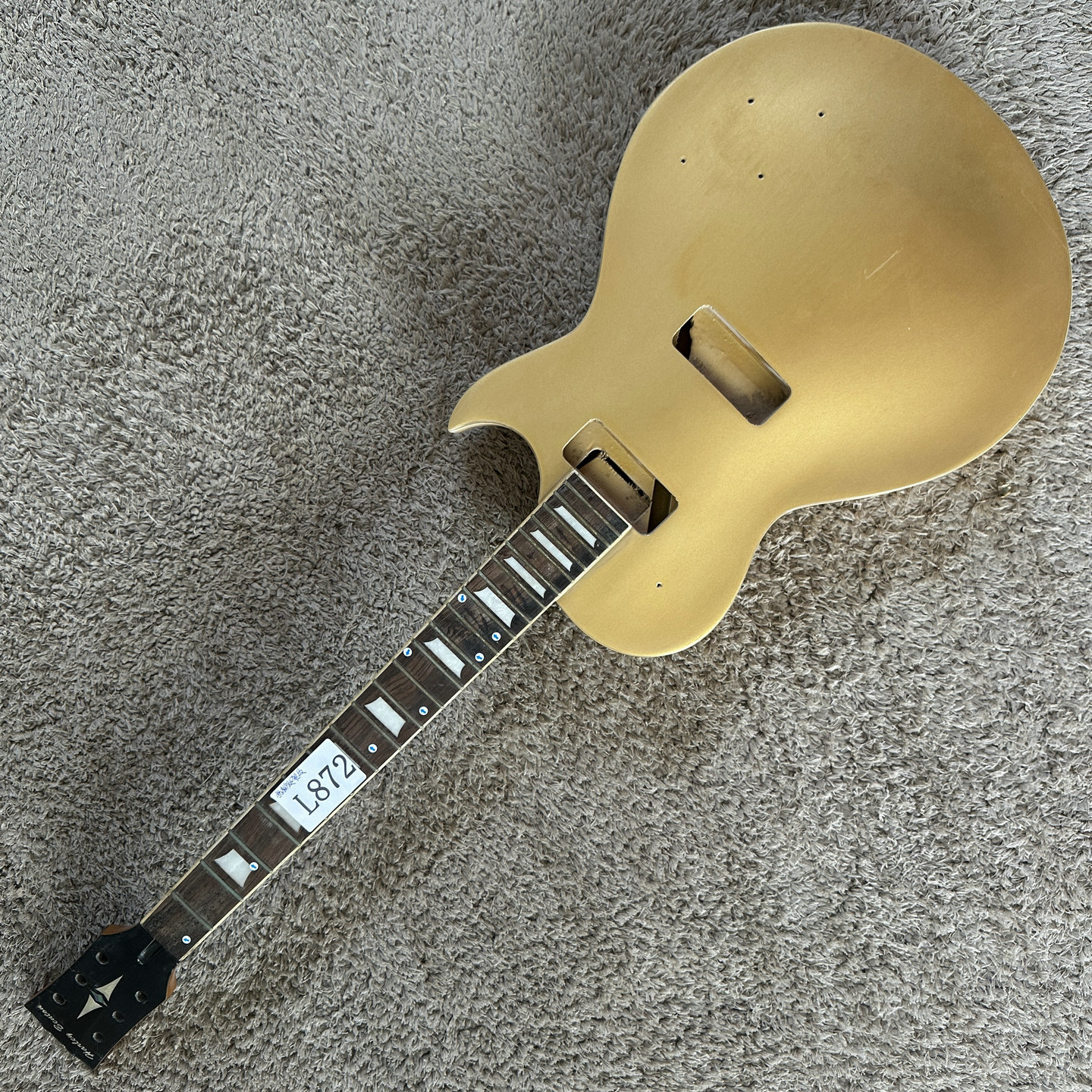 Harley Bneton LP电吉他半成品DIY 金色 p90拾音器开槽无配件瑕疵