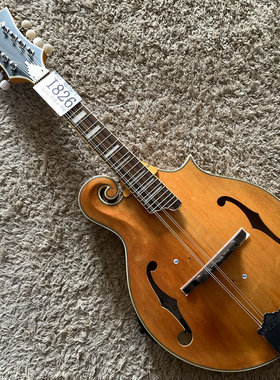 电箱安吉利克 D'Angelico曼陀铃吉他云杉虎纹枫木全单板库存微瑕