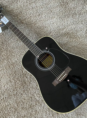 品牌极风 Blast AG230云杉木合板民谣木吉他 41寸库存黑色瑕疵