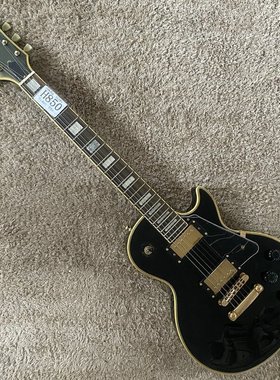 老琴LP款 电吉他威尔金森拾音器黑色Custom库存22品微瑕显旧 专业