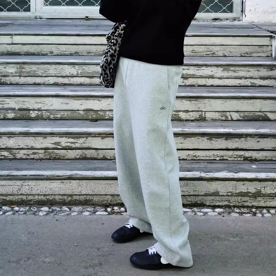 Alo 2025秋季新款男士直筒休闲裤卫裤运动健身跑步运动裤